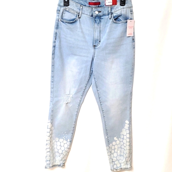 Jennifer Lopez Blue Skinny Crop Jeans - Picture 2 of 4